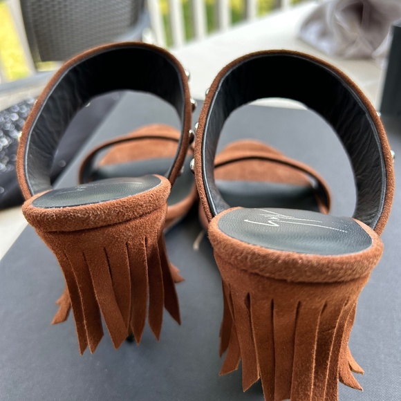 Giuseppe Zanotti Brown Studded Sandals (Whitney) - Picture 9 of 9